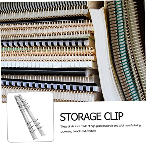 Tofficu 5 Stück Ringbuch Mechanismus Teiliges Binder Kit Metallringe für Lose Notizbuch DIY Ersatz Langlebig Leicht und Einfach zu Bedienen von Tofficu