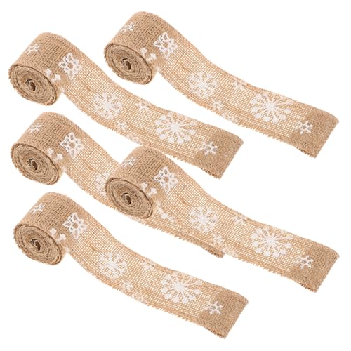 Tofficu 5 Stück Sackleinen Bedrucktes Gurtband Schüttgut Urlaub Sackleinenband Jute Schleife Drinnen Dekorativ Streifen Dekorationen Weißes Band Zum Einwickeln Sortiert Party Feines Leinen Tofficu 5 Stück Sackleinen Bedrucktes Gurtband Schüttgut Urlaub Sackleinenband Jute Schleife Drinnen Dekorativ Streifen Dekorationen Weißes Band Zum Einwickeln Sortiert Party Feines Leinen von Tofficu