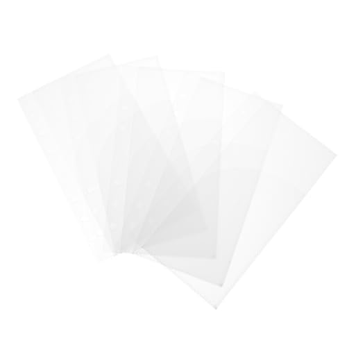 Tofficu 5 Stück Teiliges Budget Binder Einlagen aus Transparentem Mattiertem PP Wiederverwendbare Verschleißfeste Ordnertaschen mit Löchern Geeignet für Familie Studenten und Tofficu 5 Stück Teiliges Budget Binder Einlagen aus Transparentem Mattiertem PP Wiederverwendbare Verschleißfeste Ordnertaschen mit Löchern Geeignet für Familie Studenten und von Tofficu
