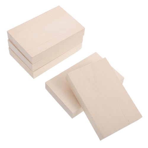 Tofficu 5 Stück Teiliges DIY Holzplatten aus Unbehandeltem Lindeholz Robuste Bastelplatten mit Glatter Oberfläche für Schnitzen Malen und Kreative Handwerksprojekte Tofficu 5 Stück Teiliges DIY Holzplatten aus Unbehandeltem Lindeholz Robuste Bastelplatten mit Glatter Oberfläche für Schnitzen Malen und Kreative Handwerksprojekte von Tofficu