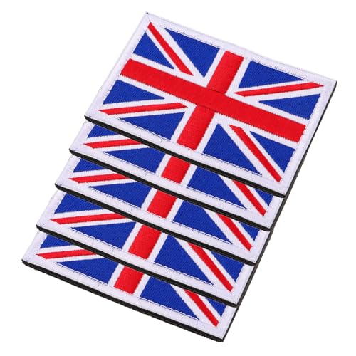 Tofficu 5 Stück Teiliges Handgestickte Uk Flaggen Aufnäher Union Jack Applikationen zum Aufnähen für Kleidung Rucksäcke Hüte Diy-nähprojekte Langlebig und Farbecht Tofficu 5 Stück Teiliges Handgestickte Uk Flaggen Aufnäher Union Jack Applikationen zum Aufnähen für Kleidung Rucksäcke Hüte Diy-nähprojekte Langlebig und Farbecht von Tofficu