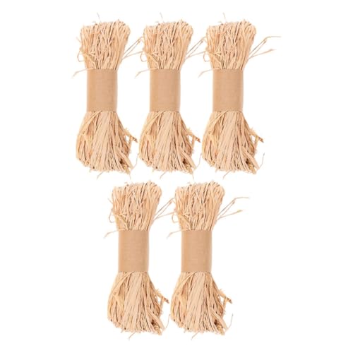 Tofficu 5 Stück Teiliges Natur-raffia-band aus Natürlichem Raffia-gras Vielseitig Einsetzbar für Floristik DIY Bastelarbeiten Geschenkverpackung und Hochzeitsdekoration Reißfest und Tofficu 5 Stück Teiliges Natur-raffia-band aus Natürlichem Raffia-gras Vielseitig Einsetzbar für Floristik DIY Bastelarbeiten Geschenkverpackung und Hochzeitsdekoration Reißfest und von Tofficu