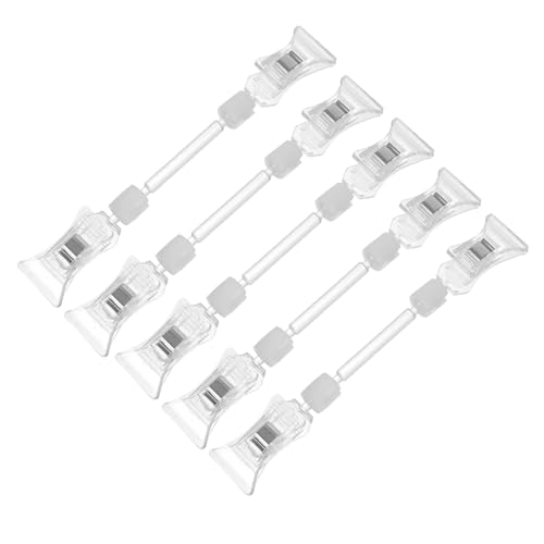 Tofficu 5 Stück Teiliges Preisschild clip Praktischer Etikettenhalter für Preisschilder und Werbedisplays Universeller Displayständer für Ladenregale und Preisschildhalterungen von Tofficu