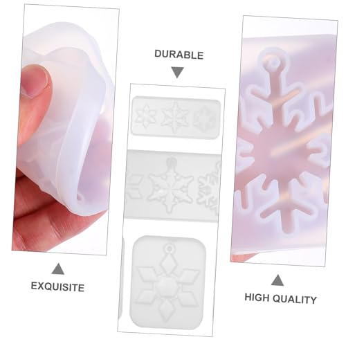Tofficu 5 Stück Teiliges Silikon Schneeflocken Formen für Epoxidharz Schmuck Anhänger DIY Verschiedene und Stile Ungiftig Leicht zu Reinigen für Weihnachtsdekoration und Bastelgeschenke Tofficu 5 Stück Teiliges Silikon Schneeflocken Formen für Epoxidharz Schmuck Anhänger DIY Verschiedene und Stile Ungiftig Leicht zu Reinigen für Weihnachtsdekoration und Bastelgeschenke von Tofficu