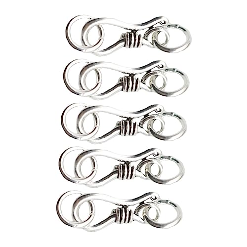 Tofficu 5 Stück Teiliges Sterling Silber S Haken Verschluss Schmuckverschluss für Armband und Ketten Langlebig Leicht Vielseitig für Handgefertigten Schmuck Sichere Legierung Kleines Tofficu 5 Stück Teiliges Sterling Silber S Haken Verschluss Schmuckverschluss für Armband und Ketten Langlebig Leicht Vielseitig für Handgefertigten Schmuck Sichere Legierung Kleines von Tofficu