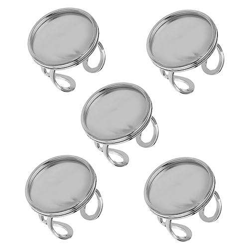 Tofficu 5 Stück Teiliges Verstellbare Ringrohlinge Offene DIY Ringbasis mit Innenmaß Metallringe für Schmuckherstellung Herren und Damenschmuck Zubehör Tofficu 5 Stück Teiliges Verstellbare Ringrohlinge Offene DIY Ringbasis mit Innenmaß Metallringe für Schmuckherstellung Herren und Damenschmuck Zubehör von Tofficu