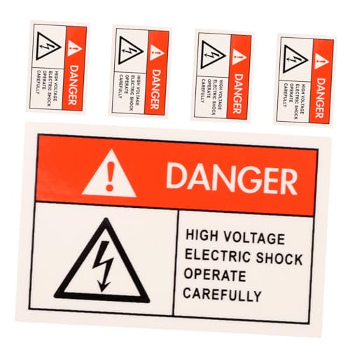 Tofficu 5 Stück Warnaufkleber Elektrische Spannung Wasser und Ölbeständig Sichtbar Englischer Text Vielseitig für Büro Werkstatt Haushalt zur und Gefahrenwarnung Tofficu 5 Stück Warnaufkleber Elektrische Spannung Wasser und Ölbeständig Sichtbar Englischer Text Vielseitig für Büro Werkstatt Haushalt zur und Gefahrenwarnung von Tofficu