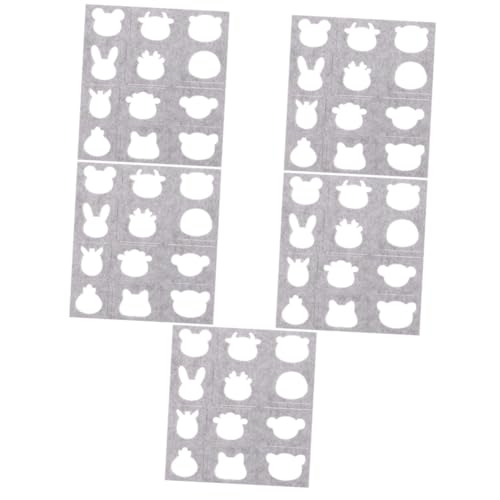 Tofficu 5 Stück Wollfilzform Applikationsschablone für Diy Bastelprojekte Schablonen für Wollfilzen und Nadelfilzen für Handarbeiten und Motive Tofficu 5 Stück Wollfilzform Applikationsschablone für Diy Bastelprojekte Schablonen für Wollfilzen und Nadelfilzen für Handarbeiten und Motive von Tofficu