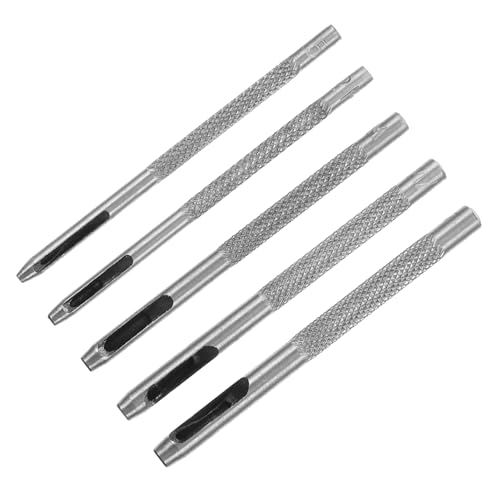 Tofficu 5 Teiliges Hohles Lederlochstanzer Set aus Langlebigem Wärmebehandeltem Scharfes Cnc Gefrästes Schneidwerkzeug Kompakt und Leicht für Präzises Stanzen Mehrerer Stofflagen DIY Tofficu 5 Teiliges Hohles Lederlochstanzer Set aus Langlebigem Wärmebehandeltem Scharfes Cnc Gefrästes Schneidwerkzeug Kompakt und Leicht für Präzises Stanzen Mehrerer Stofflagen DIY von Tofficu