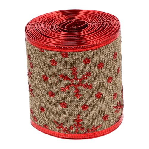 Tofficu 5 Weihnachtsband geschenkband ribbon weihnachtsdeco weihnachts dekoration Weihnachtsverpackungsband Urlaub Sackleinenband dekoratives Band DIY handgemachtes Band Hanfimitat Tofficu 5 Weihnachtsband geschenkband ribbon weihnachtsdeco weihnachts dekoration Weihnachtsverpackungsband Urlaub Sackleinenband dekoratives Band DIY handgemachtes Band Hanfimitat von Tofficu