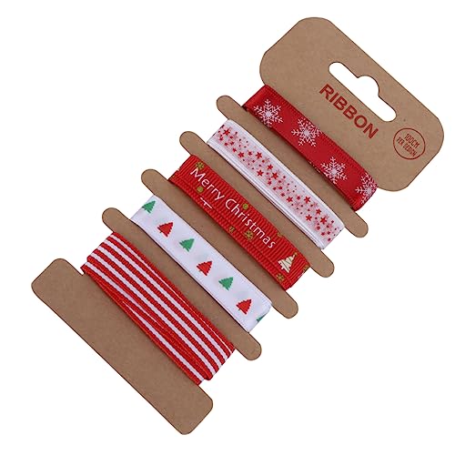 Tofficu 5 Weihnachtsband weihnachtsbänder aus draht Und Name Stichworte Etiketten ribbon stoffband weihnachten Geschenkideenband Geschenkband-Set Weihnachtsdekoration dekoratives Band rot Tofficu 5 Weihnachtsband weihnachtsbänder aus draht Und Name Stichworte Etiketten ribbon stoffband weihnachten Geschenkideenband Geschenkband-Set Weihnachtsdekoration dekoratives Band rot von Tofficu
