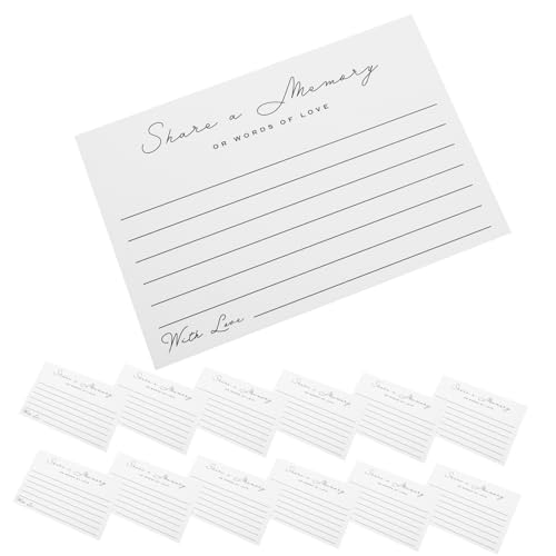 Tofficu 50 Blatt Abschluss-Nachrichtenkarte Segensfestkarte Festivalkarten Masse segenskarten selber machen abschiedskarten dankeskarten Karten schreiben elegante grußkarten Papier Weiß von Tofficu