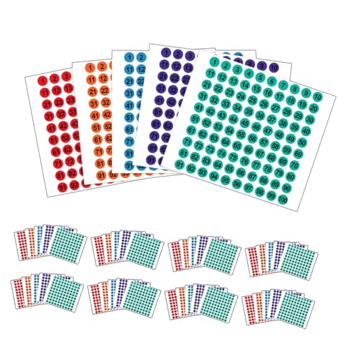 Tofficu 50 Blatt Bunte Nummernaufkleber Selbstklebend Rund Langlebige Farbige Zahlenetiketten für Büro Schule DIY Projekte Vielseitig Verwendbar Rückstandslos Entfernbar Große Tofficu 50 Blatt Bunte Nummernaufkleber Selbstklebend Rund Langlebige Farbige Zahlenetiketten für Büro Schule DIY Projekte Vielseitig Verwendbar Rückstandslos Entfernbar Große von Tofficu