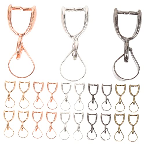 Tofficu 50 Stück Anhängerschnalle Emaille Anhänger Mit Klemmbügel Fidget Bild Aufhängeset Biegeringe Zur Schmuckherstellung Ringhalter Halsketten Charms Armband Kette Charm von Tofficu