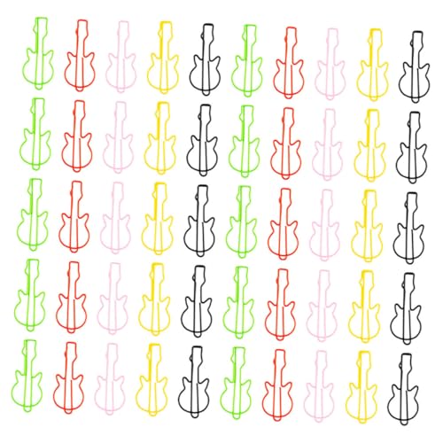Tofficu 50 Stück Bunte Gitarren Büroklammern aus Metall Kreative Lesezeichen Langlebige Papierclips für Büro Schule und Musikfans Praktische Planer Zubehör mit Künstlerischem Design Tofficu 50 Stück Bunte Gitarren Büroklammern aus Metall Kreative Lesezeichen Langlebige Papierclips für Büro Schule und Musikfans Praktische Planer Zubehör mit Künstlerischem Design von Tofficu