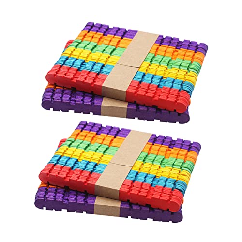 Tofficu 50 Stück Bunte Holz Bastelstäbe Lange Natürliche Holzstiele für DIY Projekte für Schulprojekte Bastelarbeiten und Kreative Aktivitäten Tofficu 50 Stück Bunte Holz Bastelstäbe Lange Natürliche Holzstiele für DIY Projekte für Schulprojekte Bastelarbeiten und Kreative Aktivitäten von Tofficu