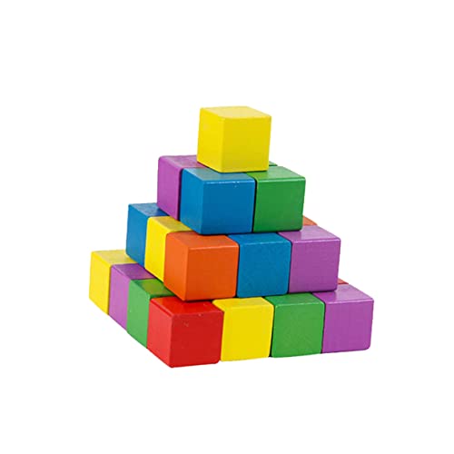 Tofficu 50 Stück Bunte Holzbausteine Quadratische Bastelwürfel Holz für Kreative DIY Projekte und Splinterfrei für Kunst und Bastelarbeiten Tofficu 50 Stück Bunte Holzbausteine Quadratische Bastelwürfel Holz für Kreative DIY Projekte und Splinterfrei für Kunst und Bastelarbeiten von Tofficu