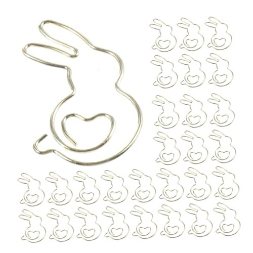 Tofficu 50 Stück Goldfarbene Rabbit Paper Clips aus Robustem Metall Dekorative Büroklammern für Dokumentenorganisation Lesezeichen Notizhefte Vielseitig für Büro Schule und Bastelarbeiten Tofficu 50 Stück Goldfarbene Rabbit Paper Clips aus Robustem Metall Dekorative Büroklammern für Dokumentenorganisation Lesezeichen Notizhefte Vielseitig für Büro Schule und Bastelarbeiten von Tofficu
