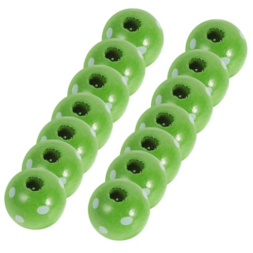 Tofficu 50 Stück Grünes Holzperlen mit Großen Löchern Runde Shamrock Perlen für Diy Schmuckherstellung Heimdekoration und Kreative Bastelprojekte für Patrick's Day Tofficu 50 Stück Grünes Holzperlen mit Großen Löchern Runde Shamrock Perlen für Diy Schmuckherstellung Heimdekoration und Kreative Bastelprojekte für Patrick's Day von Tofficu