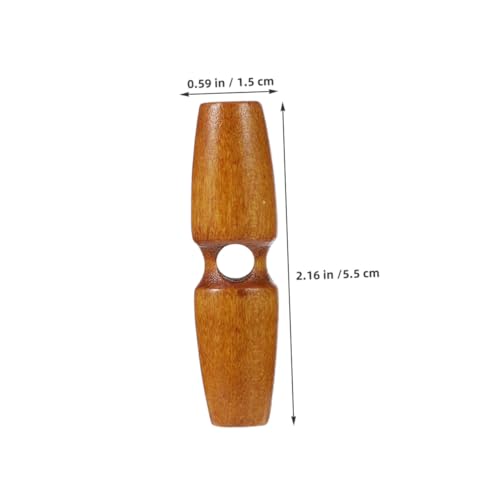 Tofficu 50 Stück Holzknöpfe für Mäntel und Strickjacken Vintage Olivenform mit Robuste Holz Nähknöpfe für Bekleidung Dekorative Horn zum Nähen und Basteln von Tofficu