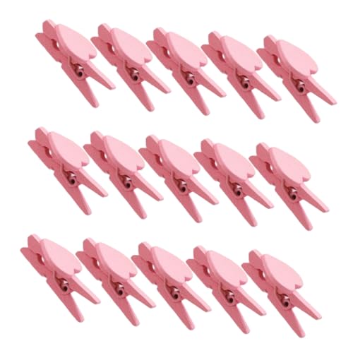 Tofficu 50 Stück Love Clip Base Memo Clips Herzförmige Büroklammern Mini Clips Für Papier Mini Büroklammern Desktop Foto Clip Clips Bürobedarf Memohalter Für Schreibtisch Fotohalter Holz von Tofficu