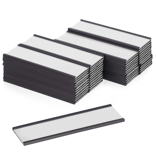Tofficu 50 Stück Magnetische Halter für Lagerregale Kartenclips für Metallregale und Effektives Lagerverwaltungssystem von Tofficu
