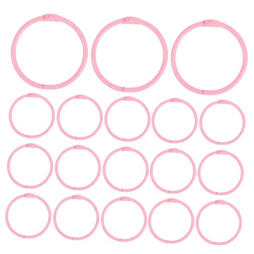 Tofficu 50 Stück Metall Binder Ring Clips Innendurchmesser Vielseitige Buchbinderinge für Karteikarten Notizbücher Schlüsselanhänger Organizer Ringe für Schule Büro Basteln und Party von Tofficu