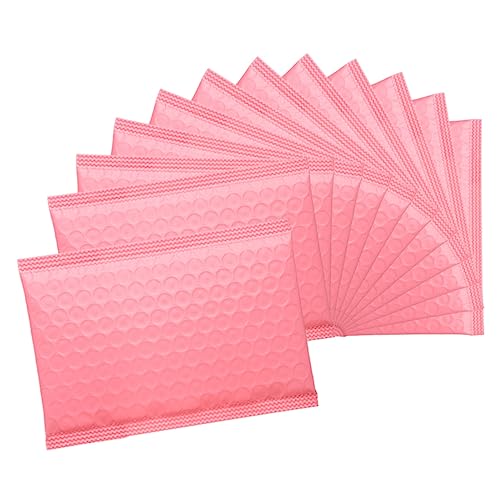 Tofficu 50 Stück Pinke Luftpolstertasche Beutel wiederverwendbar transporttasche transportsack Versandtaschen für Schmuck gepolsterte Mailer Schmuckverpackung für kleine Unternehmen Rosa von Tofficu