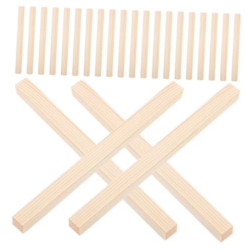 Tofficu 50 Stück Quadratische Holzleisten zum Basteln Naturbelassene Hartholzstäbe Glatte Oberfläche für DIY Modelle Miniaturen Foto Requisiten und Handwerksprojekte Tofficu 50 Stück Quadratische Holzleisten zum Basteln Naturbelassene Hartholzstäbe Glatte Oberfläche für DIY Modelle Miniaturen Foto Requisiten und Handwerksprojekte von Tofficu