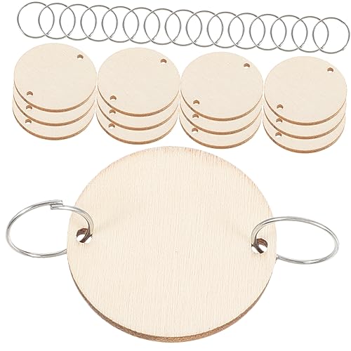 Tofficu 50 Stück Runde Holzscheiben Naturbelassen mit Eisenringen für Hängenden Holzkalender Diy Geburtstagskalender Wanddekoration Burlywood Tofficu 50 Stück Runde Holzscheiben Naturbelassen mit Eisenringen für Hängenden Holzkalender Diy Geburtstagskalender Wanddekoration Burlywood von Tofficu