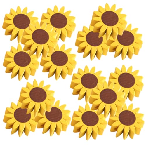 Tofficu 50 Stück Sonnenblumen Holzperlen mit Loch Bunte Lose Perlen für DIY Bastelzubehör Makramee Schmuckherstellung Baum Anhänger Armbänder und Halsketten Tofficu 50 Stück Sonnenblumen Holzperlen mit Loch Bunte Lose Perlen für DIY Bastelzubehör Makramee Schmuckherstellung Baum Anhänger Armbänder und Halsketten von Tofficu