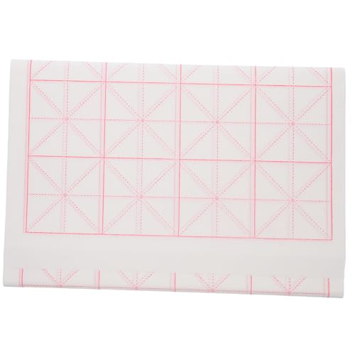 Tofficu 50 Stück Teiliges Chinesisches Xuan-papier mit Gittern Halbrohes Kalligraphie-reispapier aus Bambuszellstoff Langlebig Langsame Tintenaufnahme für Anfänger und Künstler Tofficu 50 Stück Teiliges Chinesisches Xuan-papier mit Gittern Halbrohes Kalligraphie-reispapier aus Bambuszellstoff Langlebig Langsame Tintenaufnahme für Anfänger und Künstler von Tofficu