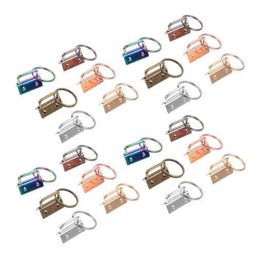 Tofficu 50 Stück Teiliges Schlüsselanhänger endklemmen aus Metall in Farben Robuste Webband clips mit Schlüsselring für Gürtel Koffer Armbänder und DIY schlüsselbänder Vielseitig Tofficu 50 Stück Teiliges Schlüsselanhänger endklemmen aus Metall in Farben Robuste Webband clips mit Schlüsselring für Gürtel Koffer Armbänder und DIY schlüsselbänder Vielseitig von Tofficu