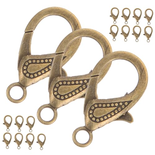 Tofficu 50 Stück Teiliges Schmuckverbindungsset Lobster Verschlüsse aus Langlebiger Praktischer Karabinerverschluss für Halsketten Armbänder und DIY Schmuckherstellung Antik Bronzefarben Tofficu 50 Stück Teiliges Schmuckverbindungsset Lobster Verschlüsse aus Langlebiger Praktischer Karabinerverschluss für Halsketten Armbänder und DIY Schmuckherstellung Antik Bronzefarben von Tofficu