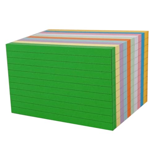 Tofficu 500 Blatt Farbige Karteikarten Schmucklos Einfache Karten Geburtstag Linierte Karteikarten Sortiert Brief Wortkarten Für Den Täglichen Gebrauch Praktische Wortkarten Papier Tofficu 500 Blatt Farbige Karteikarten Schmucklos Einfache Karten Geburtstag Linierte Karteikarten Sortiert Brief Wortkarten Für Den Täglichen Gebrauch Praktische Wortkarten Papier von Tofficu