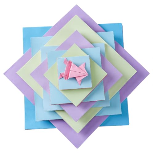 Tofficu 500 Stück Buntes Papier Farben Quadratische Origami Bastelpapiere für Kindergarten DIY Falten und Kreative Handarbeit Tofficu 500 Stück Buntes Papier Farben Quadratische Origami Bastelpapiere für Kindergarten DIY Falten und Kreative Handarbeit von Tofficu