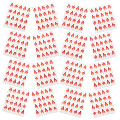 Tofficu 500 Stück Klebrige Flammenaufkleber Mini Feueretiketten für Lebensmittelbehälter Briefumschläge Diy Projekte Ölbeständig Realistische Feuerdesigns für Zuhause Büro Tofficu 500 Stück Klebrige Flammenaufkleber Mini Feueretiketten für Lebensmittelbehälter Briefumschläge Diy Projekte Ölbeständig Realistische Feuerdesigns für Zuhause Büro von Tofficu