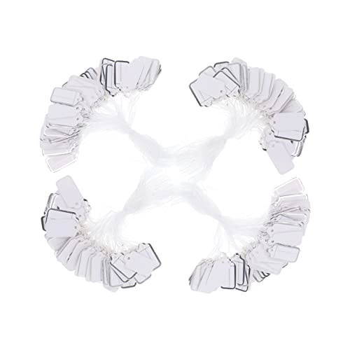 Tofficu 500 Stück Preisschilder mit Aufhängeschnur für Schmuck Kleidung Schuhe und Schreibwaren Weiße Etiketten Karton mit Schnur für Verkaufsförderung Tofficu 500 Stück Preisschilder mit Aufhängeschnur für Schmuck Kleidung Schuhe und Schreibwaren Weiße Etiketten Karton mit Schnur für Verkaufsförderung von Tofficu