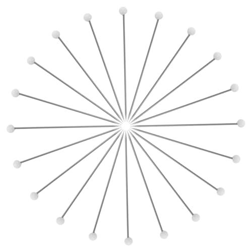 Tofficu 500 Stück Weiße Stecknadeln mit Glasperlenkopf Lange Positioniernadeln für Quilten Nähen Basteln Scharfe Spitze Gerade Ausrichtung für Präzises Stofffixieren und DIY Projekte Tofficu 500 Stück Weiße Stecknadeln mit Glasperlenkopf Lange Positioniernadeln für Quilten Nähen Basteln Scharfe Spitze Gerade Ausrichtung für Präzises Stofffixieren und DIY Projekte von Tofficu