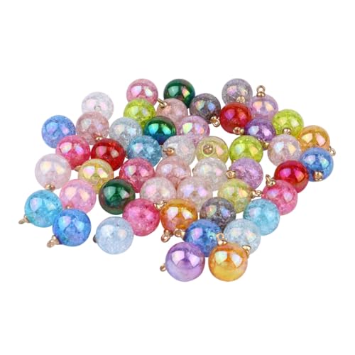 Tofficu 50Stücke Harzperlen Anhänger Acrylperlen für DIY Schmuckherstellung Mischfarben Glaskugel Perlen Charms zum Basteln von Armbändern und Dekorationen Tofficu 50Stücke Harzperlen Anhänger Acrylperlen für DIY Schmuckherstellung Mischfarben Glaskugel Perlen Charms zum Basteln von Armbändern und Dekorationen von Tofficu