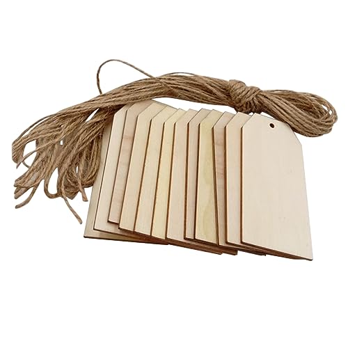 Tofficu 50Stücke Holzschilder Quadratisch DIY Holzanhänger mit Hanfseil Unvollendete Holzplatten für Dekoration Basteln Geschenkanhänger und Partys Tofficu 50Stücke Holzschilder Quadratisch DIY Holzanhänger mit Hanfseil Unvollendete Holzplatten für Dekoration Basteln Geschenkanhänger und Partys von Tofficu