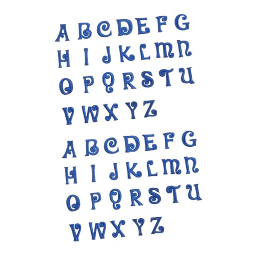 Tofficu 52 Stück Teiliges Blaue Buchstaben Aufnäher zum Aufbügeln Bestickte Alphabet Patches mit Hotmelt Kleber Vielseitig für Kleidung Schuhe Rucksäcke DIY Bastelbedarf Praktische Tofficu 52 Stück Teiliges Blaue Buchstaben Aufnäher zum Aufbügeln Bestickte Alphabet Patches mit Hotmelt Kleber Vielseitig für Kleidung Schuhe Rucksäcke DIY Bastelbedarf Praktische von Tofficu