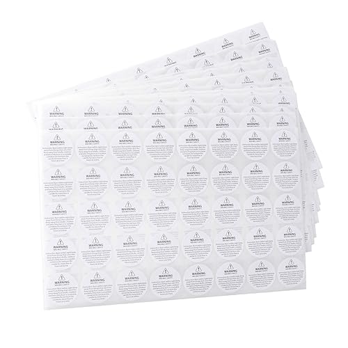 Tofficu 520Stücke Sicherheitsaufkleber für Warnaufkleber für Kerzengläser Wiederablösbare Etiketten mit Labels pro für Sichere Nutzung Tofficu 520Stücke Sicherheitsaufkleber für Warnaufkleber für Kerzengläser Wiederablösbare Etiketten mit Labels pro für Sichere Nutzung von Tofficu