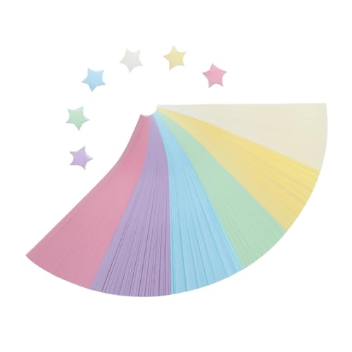 Tofficu 540 Stück Origami Papierstreifen Bunt Pastell Farbverlauf Lucky Star Bastelpapier für DIY Handwerk Dekoratives Faltpapier Stressabbau Kreative Geschenkverpackung Tofficu 540 Stück Origami Papierstreifen Bunt Pastell Farbverlauf Lucky Star Bastelpapier für DIY Handwerk Dekoratives Faltpapier Stressabbau Kreative Geschenkverpackung von Tofficu