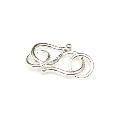 Tofficu 5Stücke S Hakenverschluss Silber DIY Schmuckzubehör für Armbänder Halsketten und Anhänger für Schmuckherstellung und Reparatur Leicht und Elegant Langlebig von Tofficu