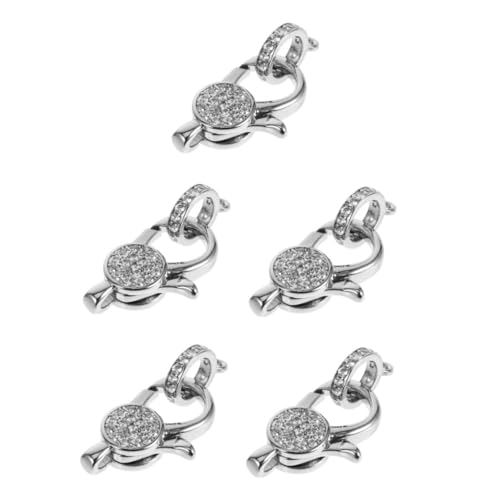 Tofficu 5st Ringe Diy Karabinerverschluss Halskettenschnallen Selber Machen Schmuckherstellungsset Schmuck-diy-zubehör Schmuck-ergebnisset Schmuckmaterialien Silver Strasssteine Tofficu 5st Ringe Diy Karabinerverschluss Halskettenschnallen Selber Machen Schmuckherstellungsset Schmuck-diy-zubehör Schmuck-ergebnisset Schmuckmaterialien Silver Strasssteine von Tofficu