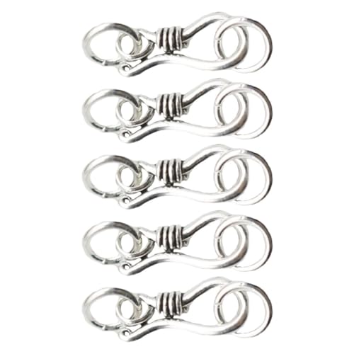 Tofficu 5st Silber Hummer Schnalle s Schnalle Haken Silberner Knebelverschluss Vintage-schmuckverbinder Schmuckzubehör Verschluss Schmuck s S-ring-knebelverschluss Silver 925 Silber Tofficu 5st Silber Hummer Schnalle s Schnalle Haken Silberner Knebelverschluss Vintage-schmuckverbinder Schmuckzubehör Verschluss Schmuck s S-ring-knebelverschluss Silver 925 Silber von Tofficu