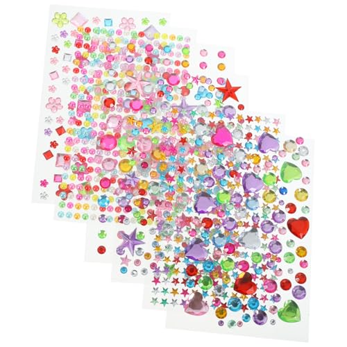 Tofficu 6 Blätter Acryl Edelsteine Sticker Selbstklebend Bunte DIY Schmucksteine für Bastelprojekte Handyhüllen Scrapbooking und Dekoration Langlebig Verschiedene Formen und Farben Tofficu 6 Blätter Acryl Edelsteine Sticker Selbstklebend Bunte DIY Schmucksteine für Bastelprojekte Handyhüllen Scrapbooking und Dekoration Langlebig Verschiedene Formen und Farben von Tofficu