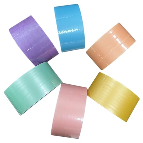 Tofficu 6 Rollen Farbiges Klebeband Breit Extra Große Selbstklebende Dekompressionsbänder mit Perlmutt effekt DIY Sticky Ball Tapes für Stressabbau und Hand augen koordination Buntes Tofficu 6 Rollen Farbiges Klebeband Breit Extra Große Selbstklebende Dekompressionsbänder mit Perlmutt effekt DIY Sticky Ball Tapes für Stressabbau und Hand augen koordination Buntes von Tofficu