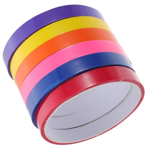 Tofficu 6 Rollen Farbiges Klebeband mit Klebrigen Bällen Stresslösendes Buntes Freizeitband zur Entspannung und Dekoration Tofficu 6 Rollen Farbiges Klebeband mit Klebrigen Bällen Stresslösendes Buntes Freizeitband zur Entspannung und Dekoration von Tofficu